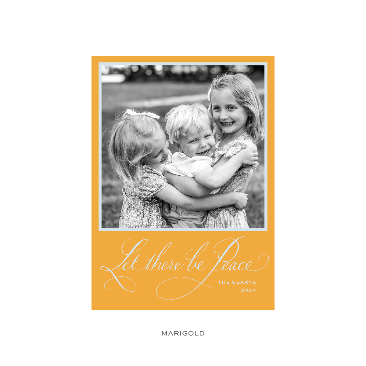 Savile Classic Flat Print Holiday Card, Large (Archive)