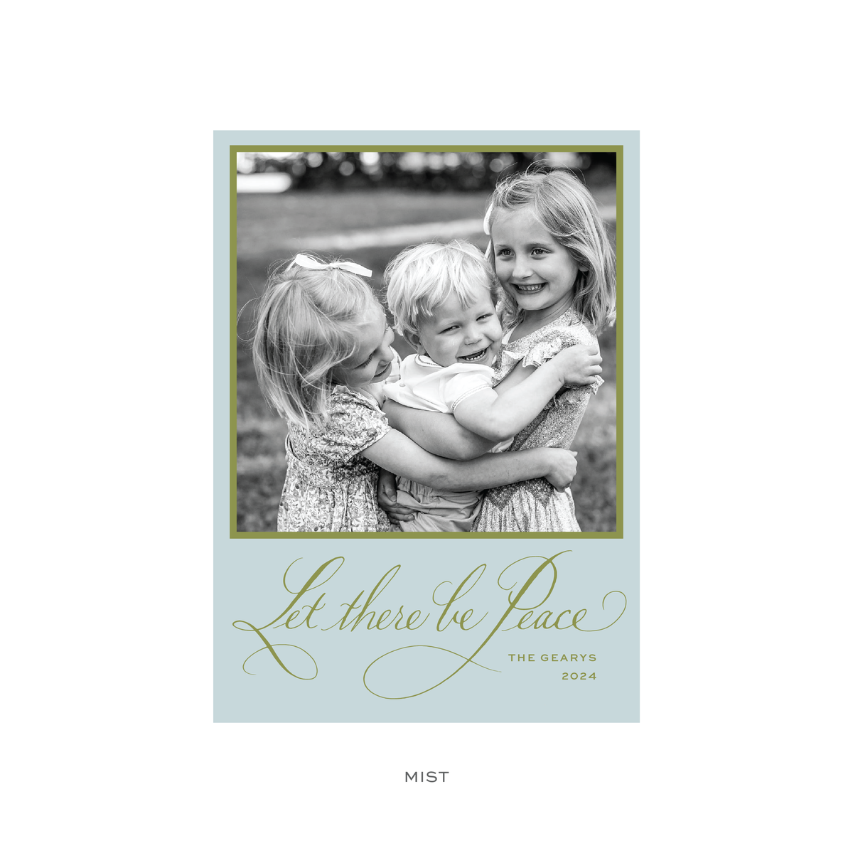 Savile Classic Flat Print Holiday Card, Large (Archive)