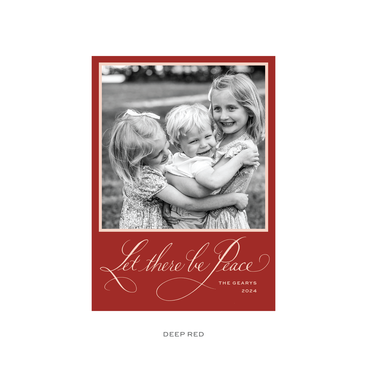 Savile Classic Flat Print Holiday Card, Large (Archive)