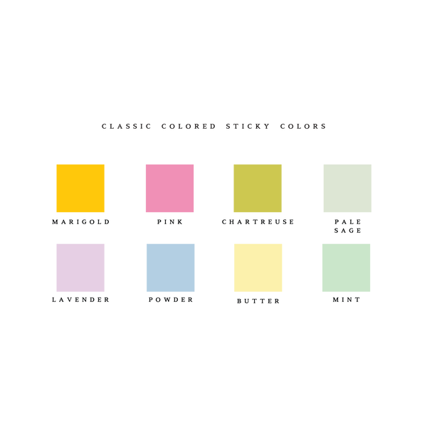 Stovall Signature Colored Sticky Notes