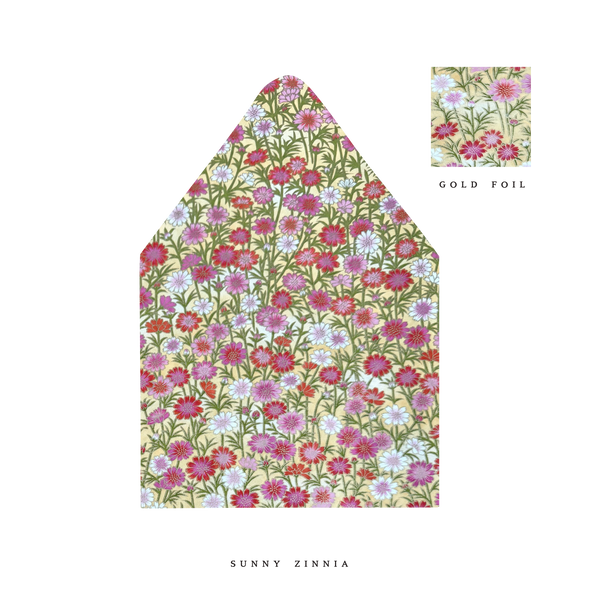 The Sunny Zinnia Luxe Envelope Liner