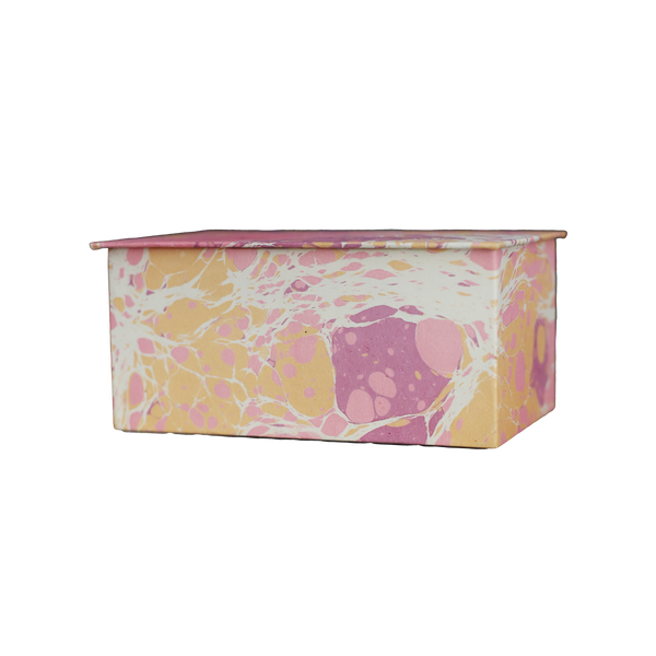 Marbled Paper Box with Lid