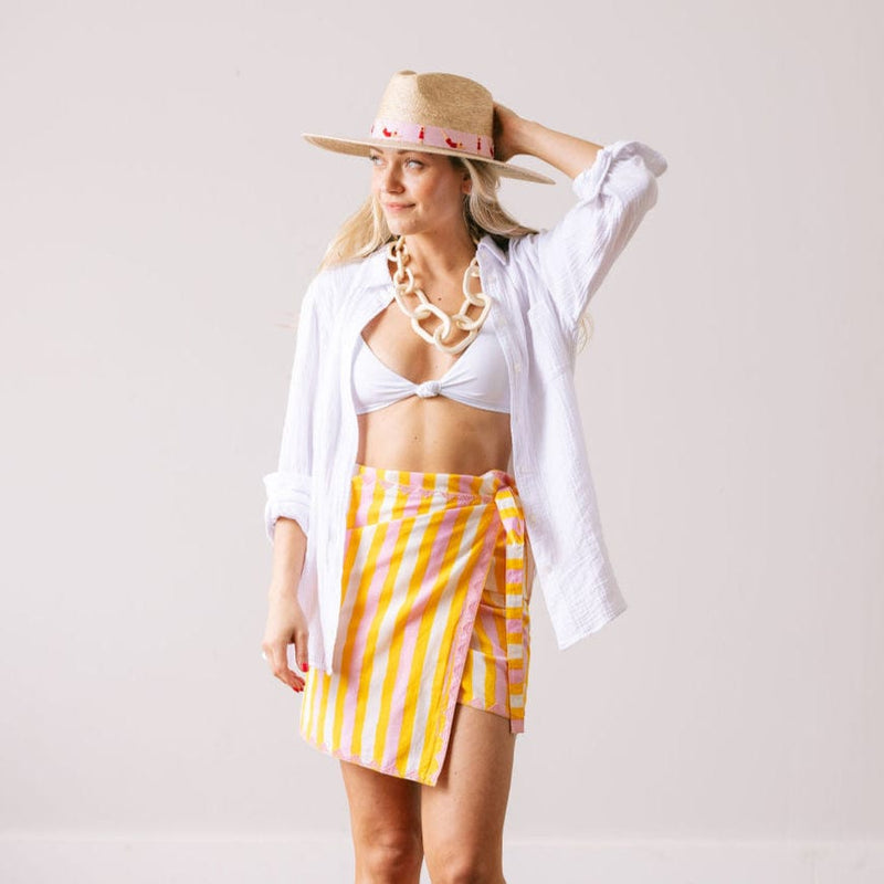 Sunkissed Stripe Short Sarong