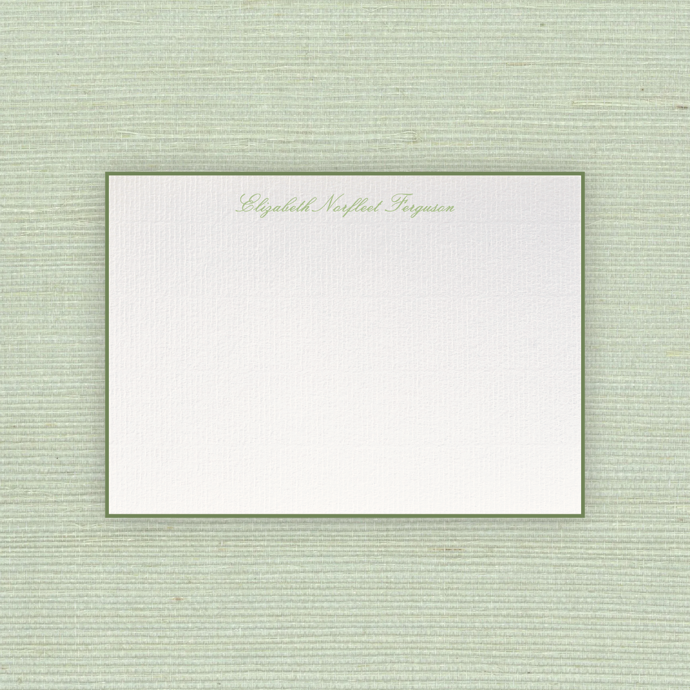 Sutton Laid Paper Notecard