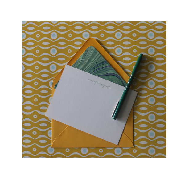 Citrine & Marble Stationery Set