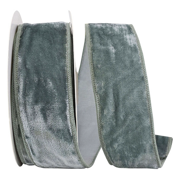 Aqua Luxe Designer Velvet Plush Ribbon Thin