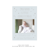 Walter Engraved Birth Announcement Medium Holiday Card