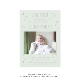 Walter Engraved Birth Announcement Medium Holiday Card
