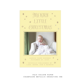 Walter Engraved Birth Announcement Medium Holiday Card