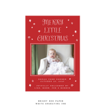 Walter Engraved Birth Announcement Medium Holiday Card