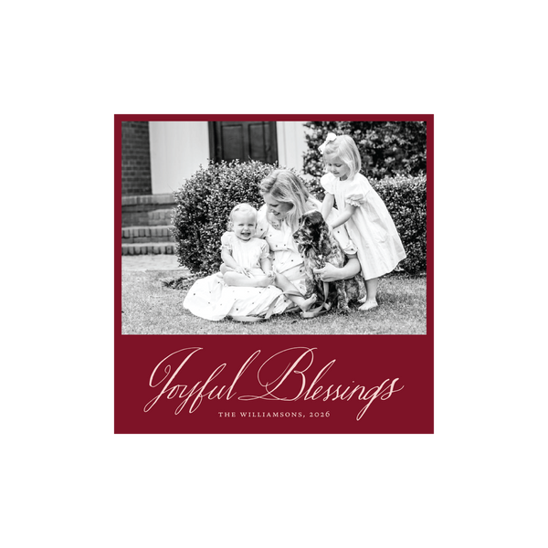 Westley Classic Printed Small Square Holiday Card