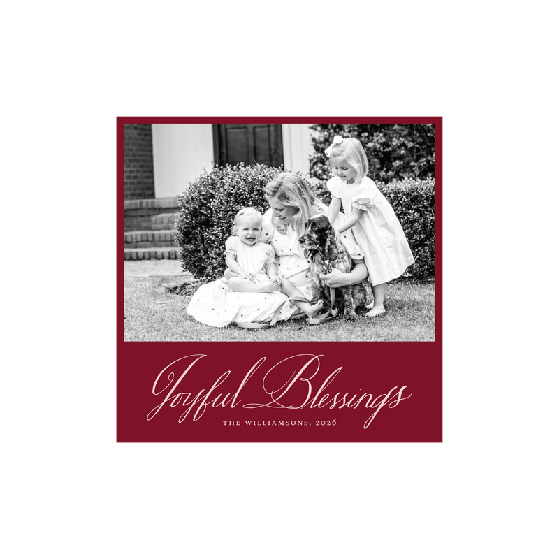 Westley Classic Printed Small Square Holiday Card