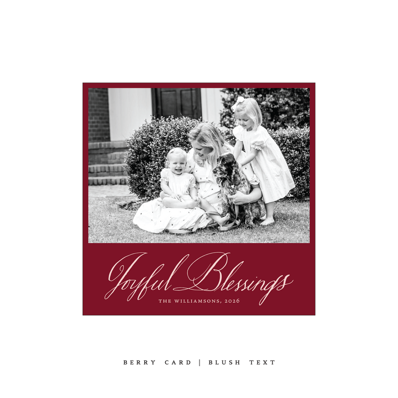 Westley Classic Printed Small Square Holiday Card