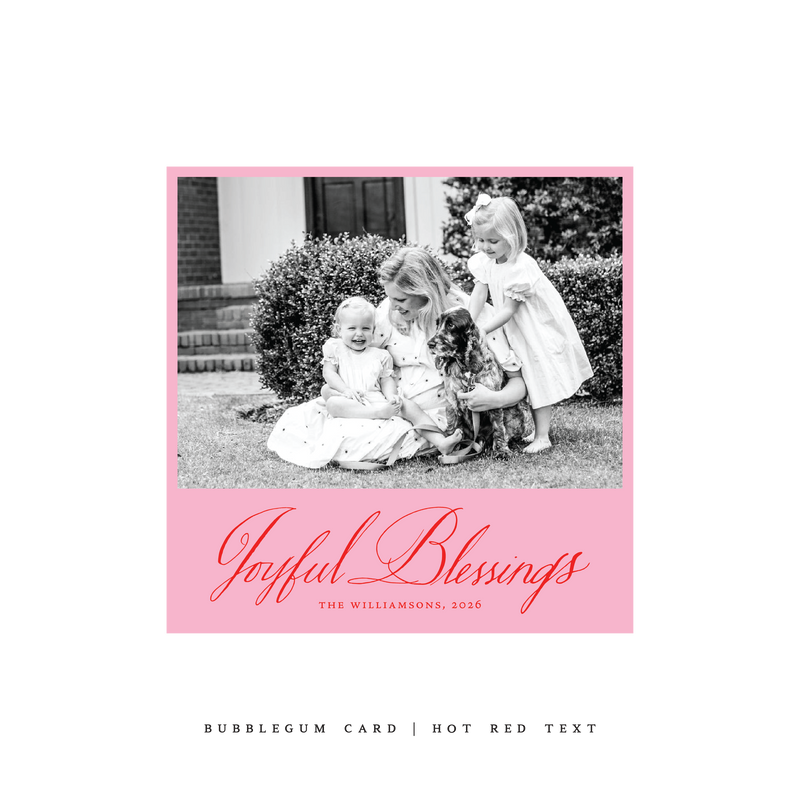 Westley Classic Printed Small Square Holiday Card