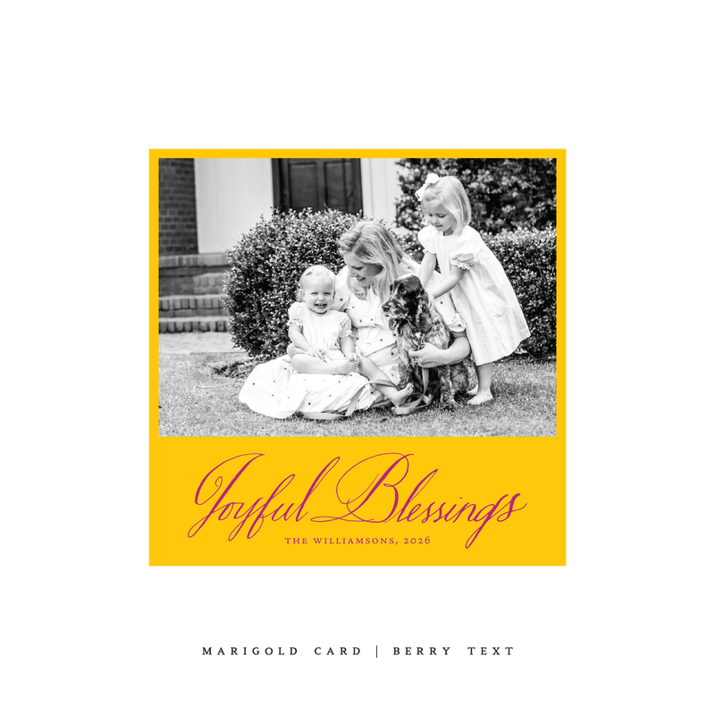 Westley Classic Printed Small Square Holiday Card