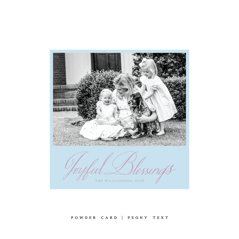 Westley Classic Printed Small Square Holiday Card