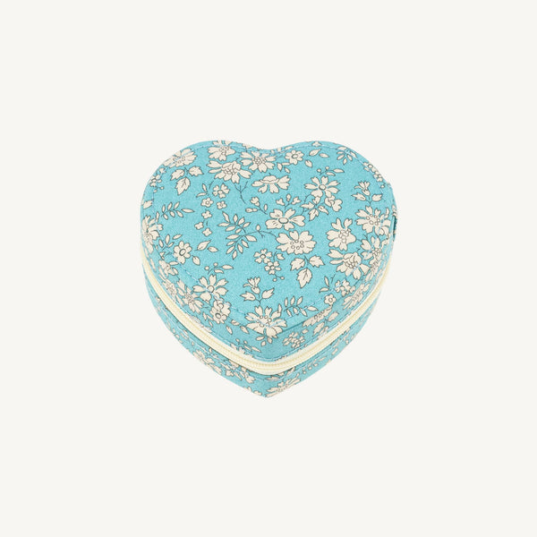 Liberty Heart Travel Jewelry Case, Capel Soft Teal