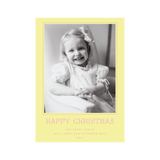 Yorke Letterpress Colored Paper Holiday Card