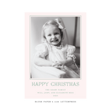 Yorke Letterpress Colored Paper Holiday Card