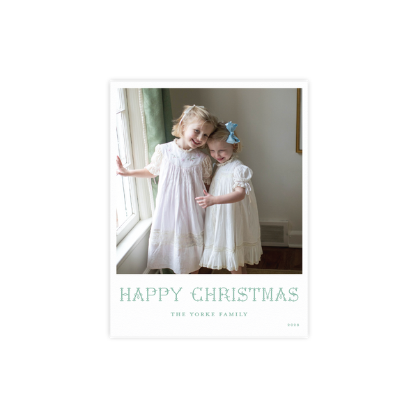Yorke Letterpress Small Holiday Card