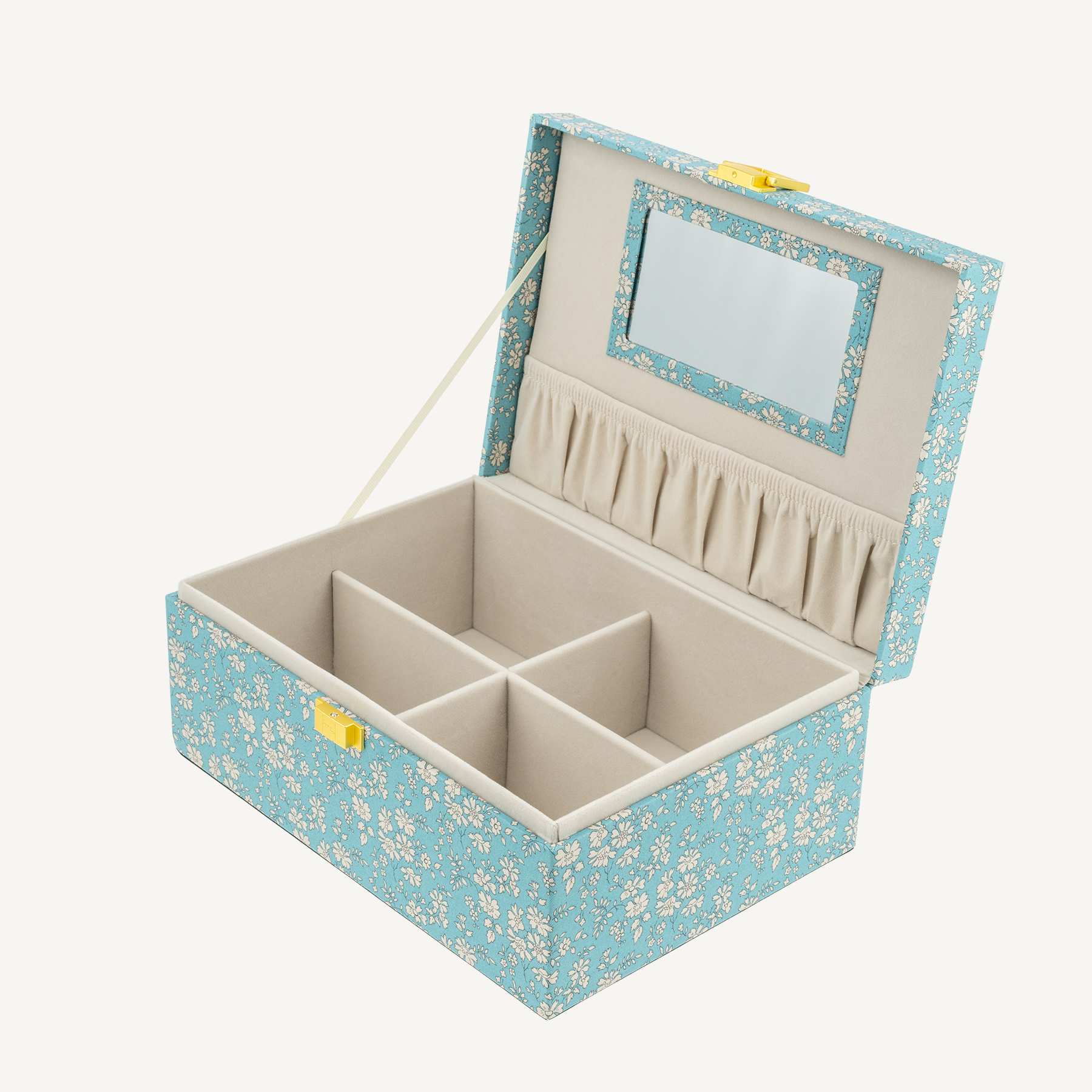トールペイント(アッセンデルフト)ジュエリーボックス Liberty Large Jewelry Box, Capel Soft Teal