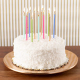 Blue Slim Birthday Candles