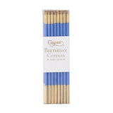 Blue Slim Birthday Candles